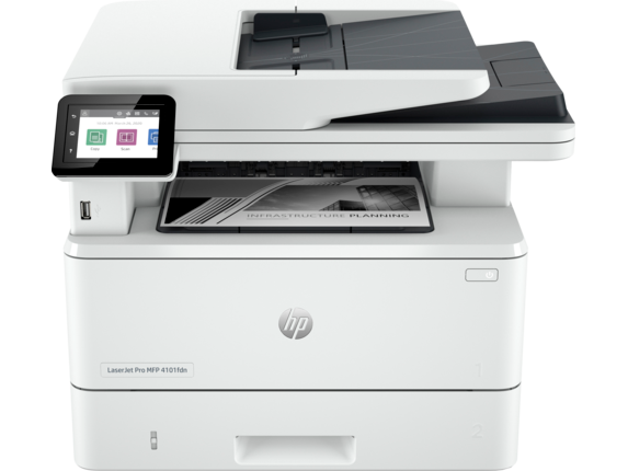 HP LaserJet Pro 4101dw Monochrome MFP Printer, 42ppm, Print/Copy/Scan, Ethernet, WiFi, USB - 2Z620F#BGJ (Certified Refurbished)