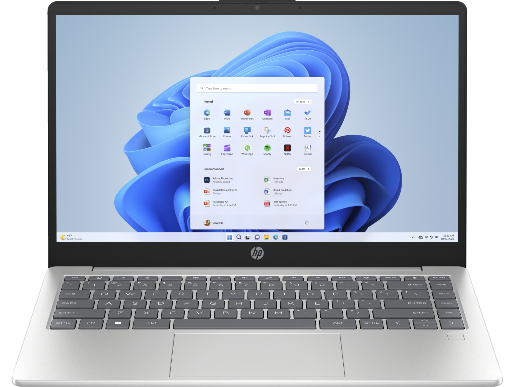 HP 14-ep0063nr 14" HD Notebook, Intel Pentium N200, 3.70GHz, 4GB RAM, 128GB SSD, Win11H - 7H365UA#ABA