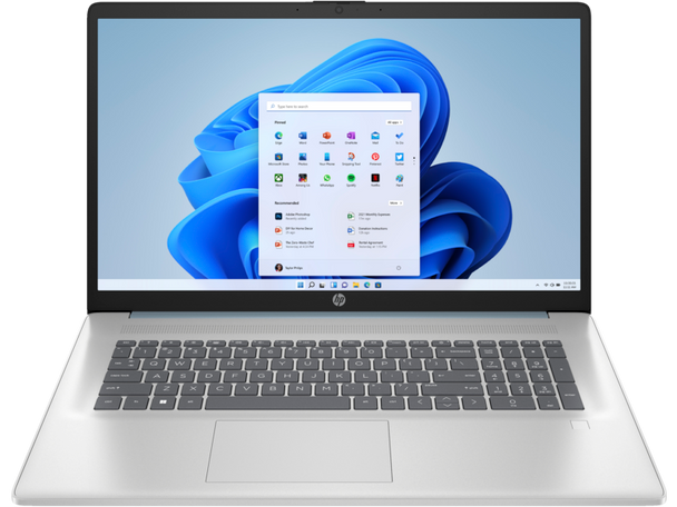 HP 17-cn0512nr 17.3" HD+ Notebook, Intel Celeron N4500, 1.10GHz, 4GB RAM, 256GB SSD, Win11H - B89NMUA#ABA