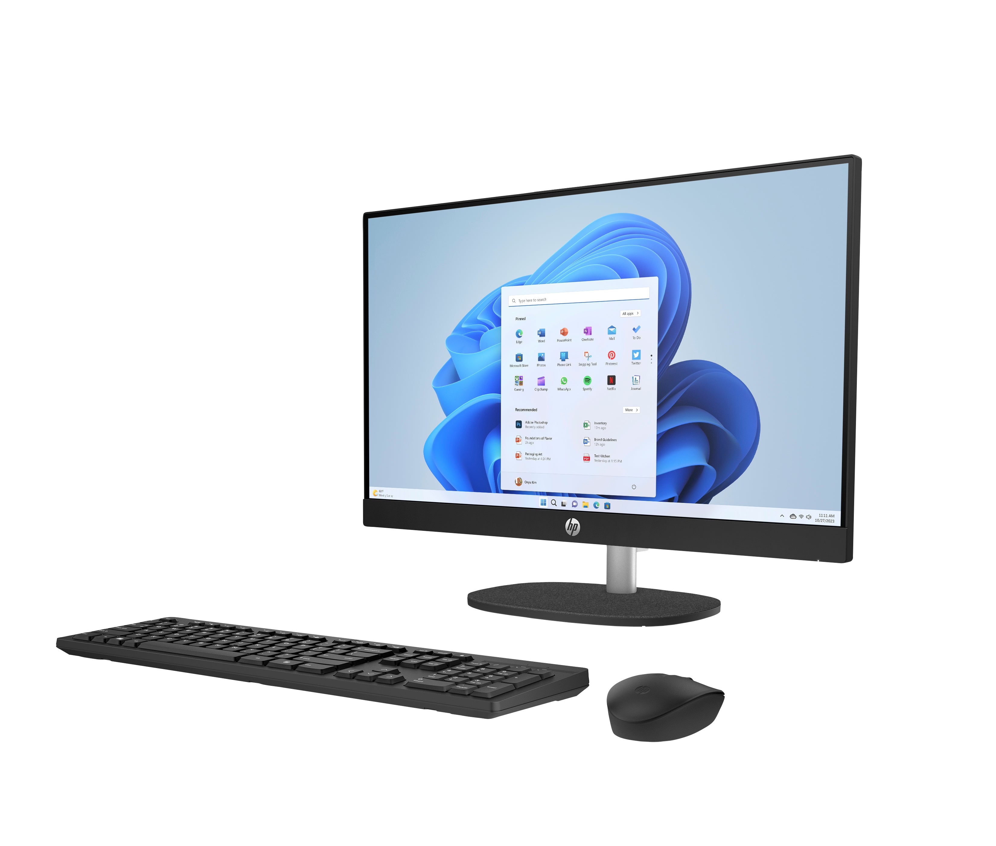 HP 24-cr0140 23.8" FHD All-in-One PC, AMD R5-7520U, 2.80GHz, 16GB RAM, 1TB SSD, Win11H - B88DDAA#ABA