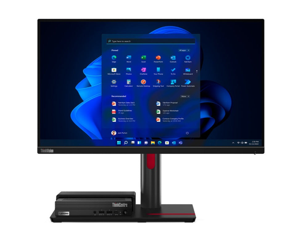 Lenovo ThinkCentre TIO Flex 24i 23.8" FHD Monitor, 4ms, 16:9, 1000:1-Contrast - 12BMMAR1US