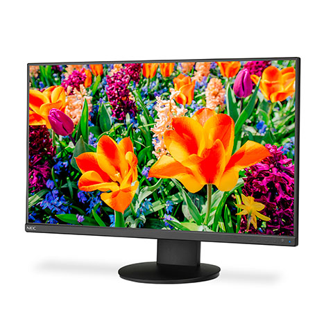 NEC MultiSync E243F 24" FHD Ultra-Narrow Bezel Monitor, 16:9, 6MS, 1K:1-Contrast - E243F-BK (Certified Refurbished)