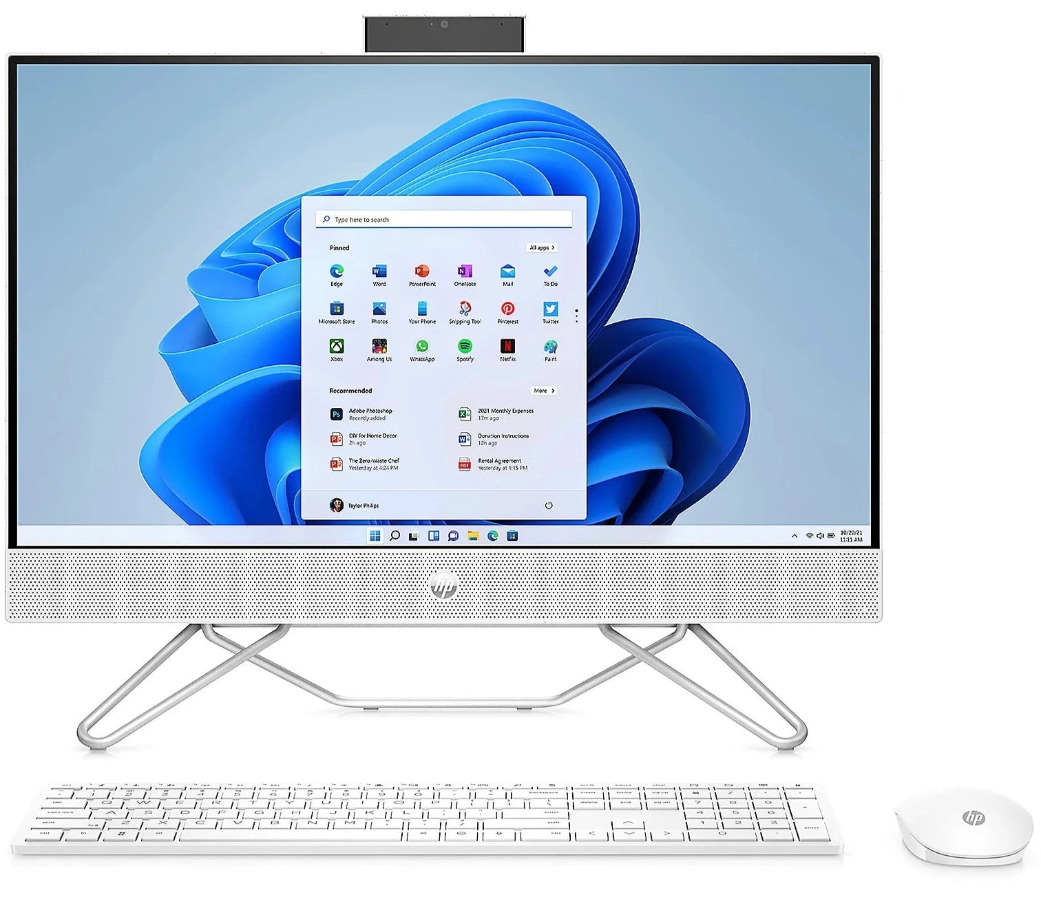 HP 24-cb1062ds 23.8" FHD All-in-One PC, Intel i5-1235U, 1.30GHz, 8GB RAM, 512GB SSD, Win11H - 577K2AA#ABA (Certified Refurbished)