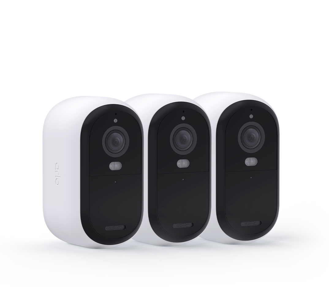Arlo Essential Outdoor Wireless 2K Security Camera (3 Pack), Wi-Fi, USB, 130° View - VMC3350-100NAR (Certified Refurbished)