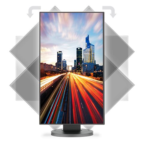 NEC MultiSync EX241UN 24" FHD Widescreen Monitor, 16:9, 6MS, 1K:1-Contrast - EX241UN-BK (Certified Refurbished)