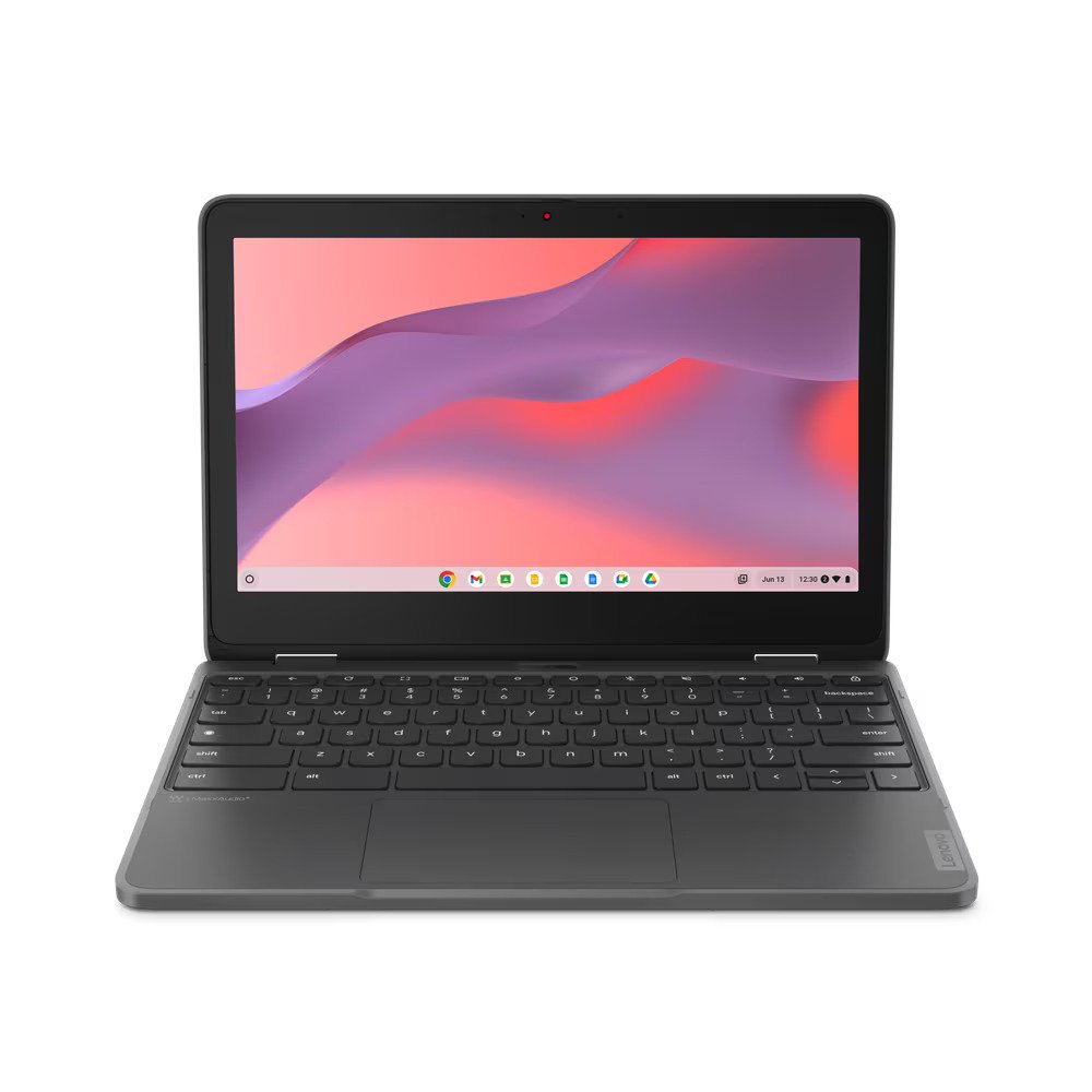 Lenovo 300e Yoga Gen 4 11.6" HD Convertible Chromebook, MediaTek Kompanio 520, 2.0GHz, 4GB RAM, 32GB eMMC, ChromeOS- 82W2000AUS