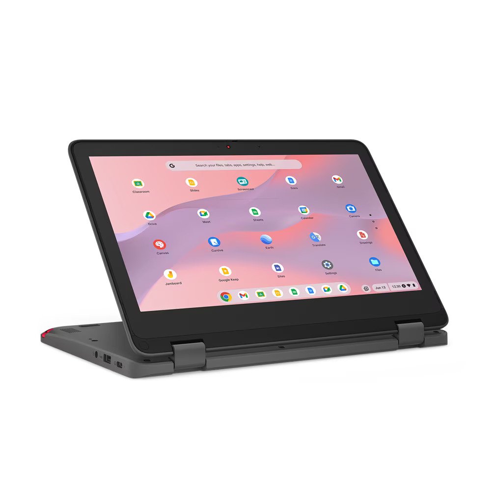 Lenovo 300e Yoga Gen 4 11.6" HD Convertible Chromebook, MediaTek Kompanio 520, 2.0GHz, 4GB RAM, 32GB eMMC, ChromeOS- 82W20003US