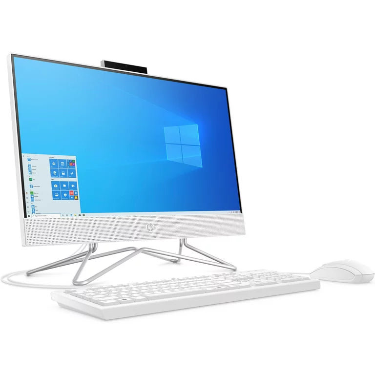 HP 22-dd0123w 21.5" FHD All-in-One PC, Intel Pentium Silver J5040, 2.0GHz, 4GB RAM, 128GB SSD, W11H - 1K0K4AA#ABA (Certified Refurbished)