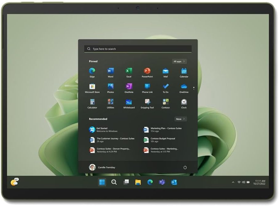 Microsoft Surface Pro-9 13" PixelSense Tablet, Intel i5-1245U, 1.60GHz, 8GB RAM, 256GB SSD, Win11P - QF1-00051