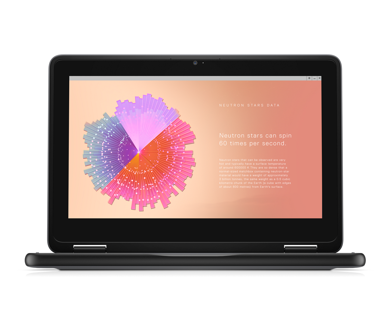 Dell Chromebook 3110 11.6" HD Convertible Laptop, Intel Celeron N4500, 1.10GHz, 4GB RAM, 64GB eMMC, ChromeOS - TJ37H (Refurbished)