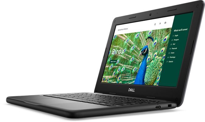 Dell 3120 11.6" HD Chromebook, Intel N100, 0.8GHz, 4GB RAM, 64GB eMMC, ChromeOS - CHB3120-4-64
