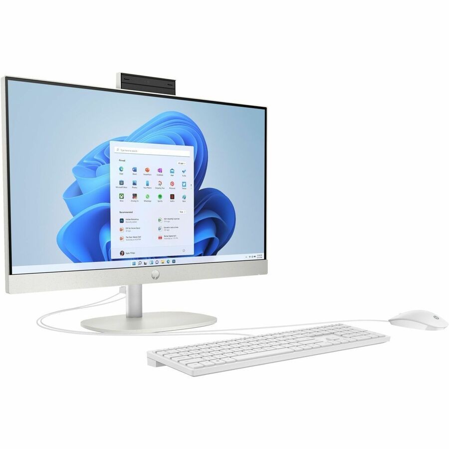 HP 24-cr0210 23.8" FHD All-in-One PC, AMD Athlon Silver 7120U, 8GB RAM, 256GB SSD, Win11H - B88E0AA#ABA