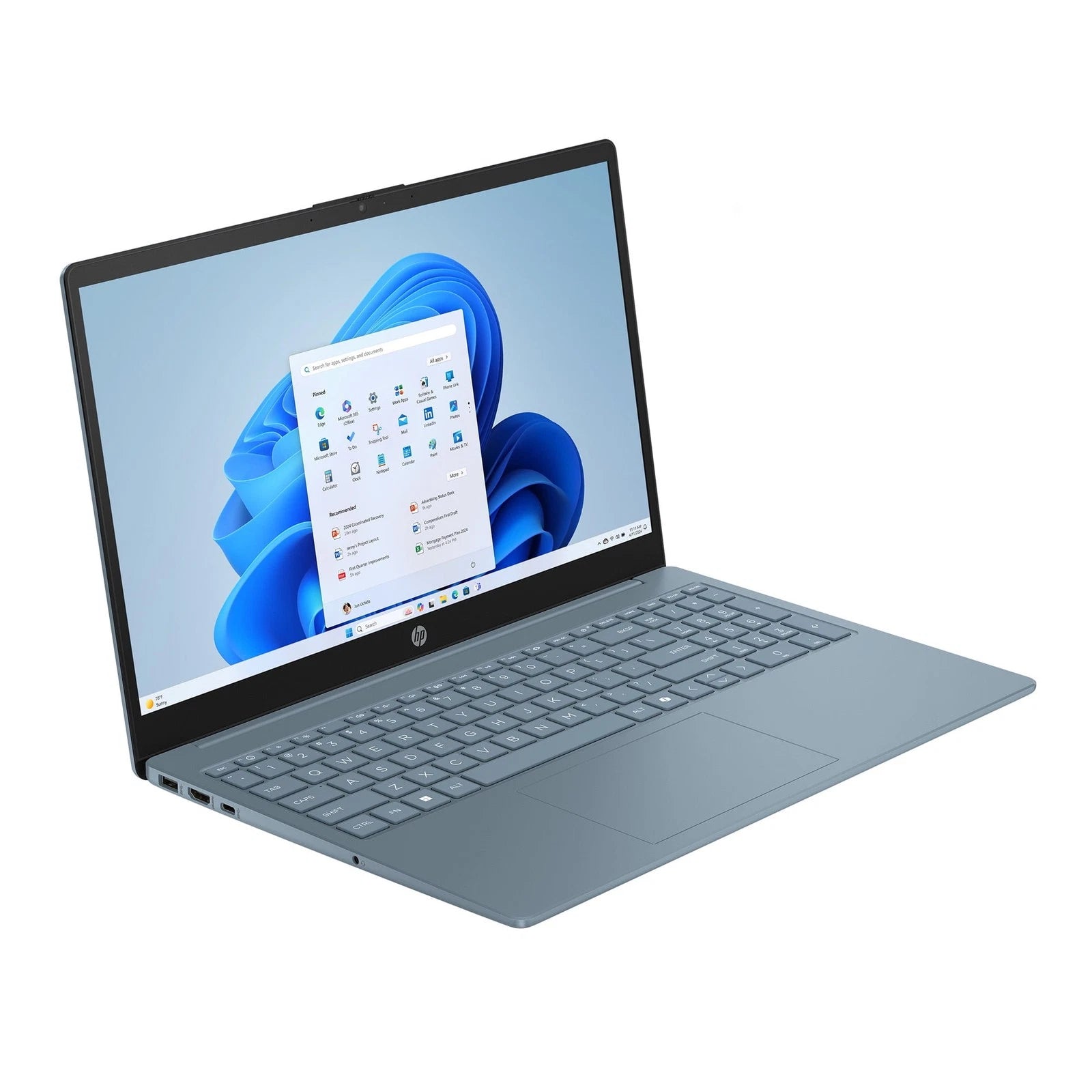 HP 15-fd0082wm 15.6" HD Notebook, Intel N200, 3.70GHz, 4GB RAM, 128GB UFS, Win11HS - B4UZ0UA#ABA (Certified Refurbished)