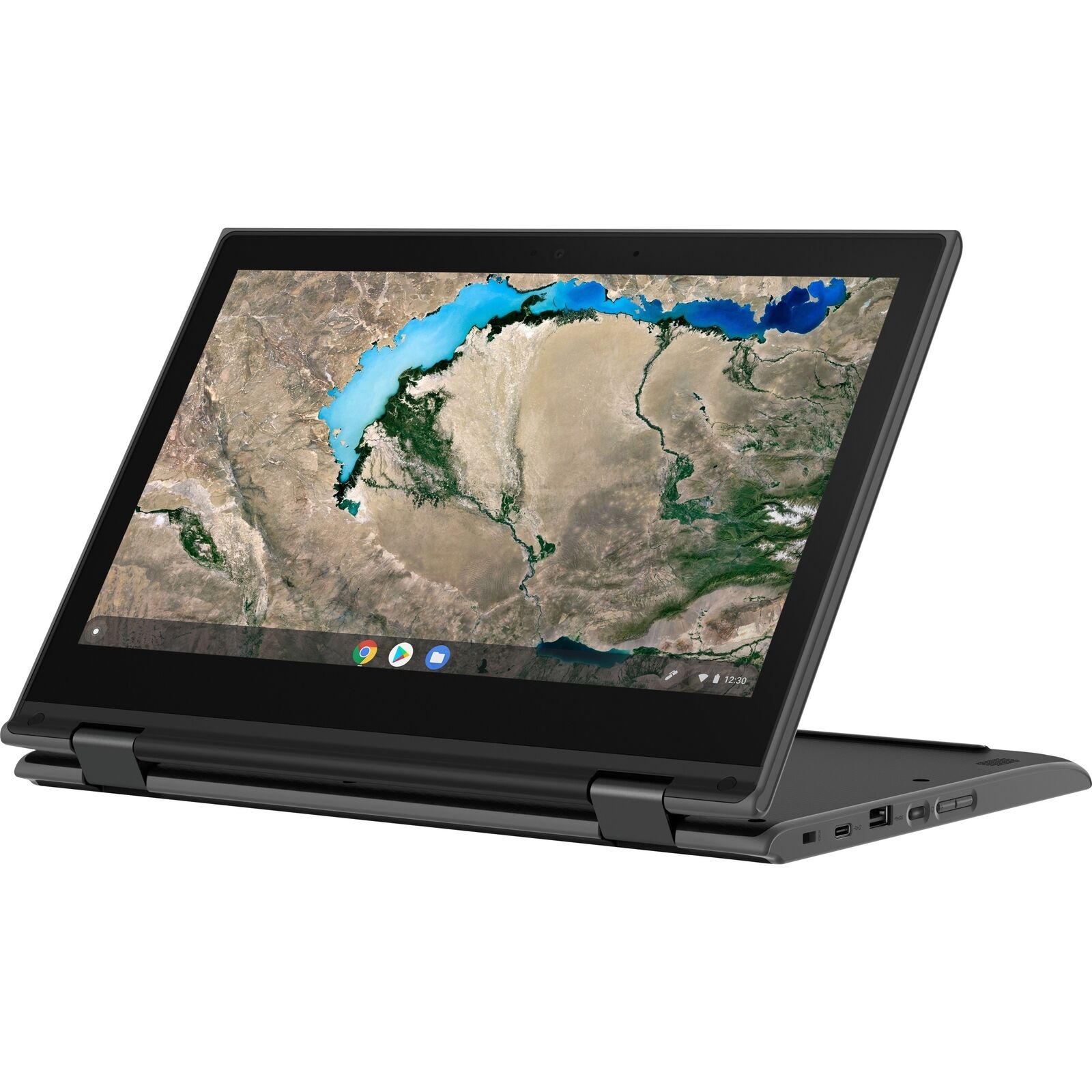 Lenovo 300e 11.6" HD 2nd Gen Convertible Chromebook, Intel Celeron N4020, 1.10GHz, 4GB RAM, 32GB eMMC, Chrome OS- 81MB001DUS