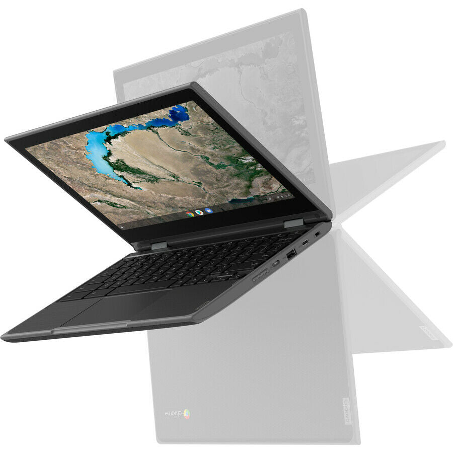 Lenovo 300e 11.6" HD 2nd Gen Convertible Chromebook, Intel Celeron N4020, 1.10GHz, 4GB RAM, 32GB eMMC, Chrome OS- 81MB001DUS