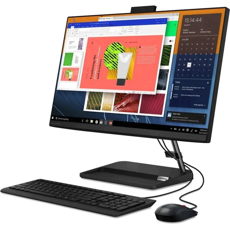 Lenovo IdeaCentre 3 24ALC6 23.8" FHD All-in-One PC, AMD R5-7530U, 2.0GHz, 8GB RAM, 512GB SSD, Win11H - F0G100SHUS