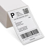 HP 4x6" Direct Thermal Labels, 2 Rolls, 1000 Fanfold Labels, Adhesive, White - HPKEF4X6PK2