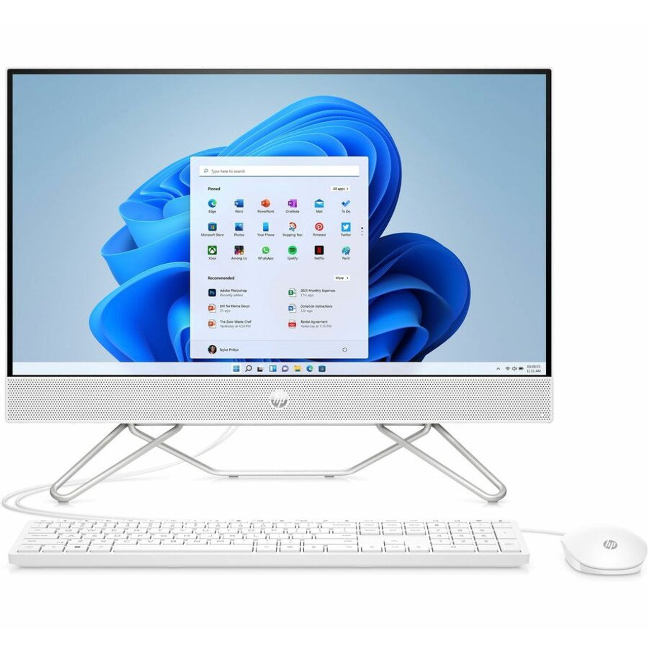 HP 24-cb1009 23.8" FHD All-in-One PC, Intel i3-1215U, 1.20GHz, 8GB RAM, 512GB SSD, Win11H - A05FYAA#ABL
