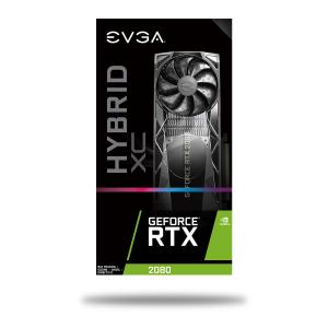 EVGA GeForce RTX 2080 Graphic Card, FTW3 Ultra Hybrid Gaming Graphic Card, 8 GB GDDR6, 1.86 GHz Core, 256 bit Memory Bus Width, DisplayPort, HDMI, USB Type-C - 08G-P4-2284-KR