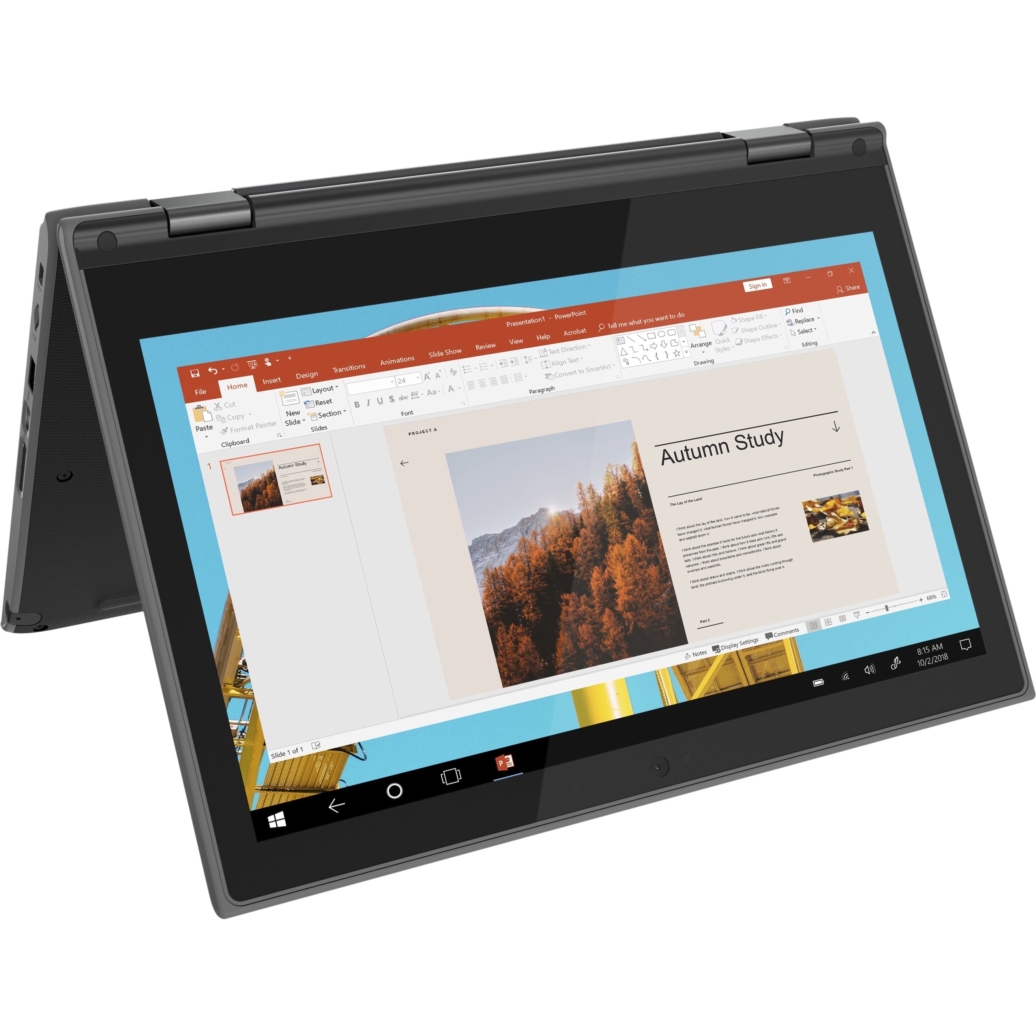 Lenovo 300e 11.6" HD 2nd Gen Convertible Notebook, AMD 3015e, 1.20GHz, 4GB RAM, 64GB eMMC, Win10P - 82GK000LUS