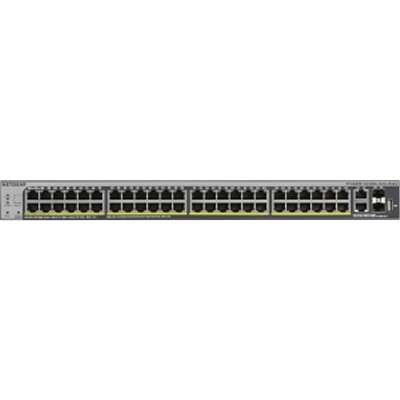 Netgear ProSafe S3300-52X-PoE+ Stackable Smart Switch, 48-Port Gigabit Ethernet, 4 10G Ports  - GS752TXP-100NES