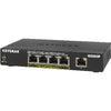 Netgear GS305P 5-Port Gigabit Ethernet Unmanaged Switch, 4-port PoE, 60.0W, Wall-mountable/Desktop - GS305P-100NAS