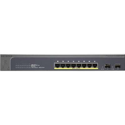 Netgear Insight Managed 8-Port Gigabit Ethernet Switch, PoE+ Smart Cloud Switch, 2 SFP Ports - GC510P-100NAS