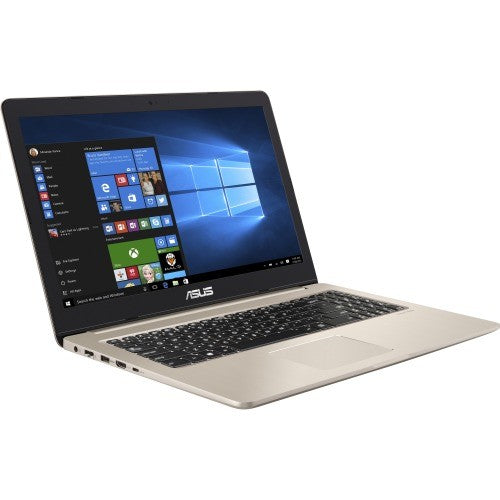 Asus VivoBook Pro 15 N580GD-XB76T 15.6" 4K Ultra HD (Touchscreen) Notebook, Intel Core i7-8750H, 2.20GHz, 16GB RAM, 512GB SSD, Windows 10 Pro 64-Bit, Gold Metal - 90NB0HX2-M00800