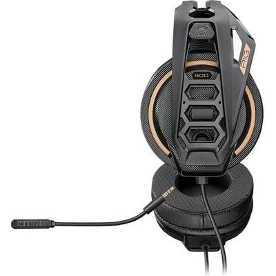 Plantronics RIG 400 Pro HC Wired Gaming Headset, Dual-fabric Earcushions - 211357-01 (Refurbished)