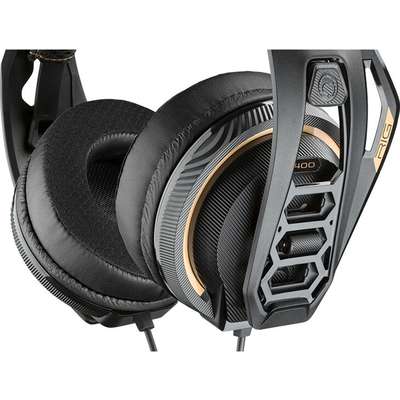 Plantronics RIG 400 Pro HC Wired Gaming Headset, Dual-fabric Earcushions - 211357-01 (Refurbished)