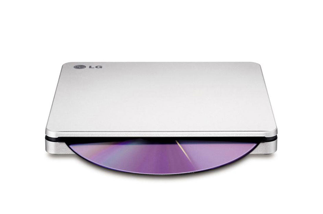 LG 8x External Super Multi Portable DVD Rewriter with M-DISC Support, USB, Silver- GP70NS50