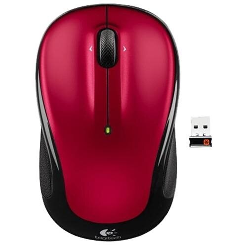 Logitech M325 Laser Wireless Mouse, Optical, RF Wireless, USB, 1000 DPI, Red-  910-002651