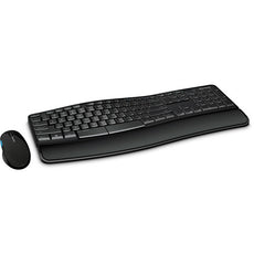 Microsoft Sculpt Comfort Desktop Wireless Keyboard and Mouse Combo, 2.4 GHz RF, USB - L3V-00001
