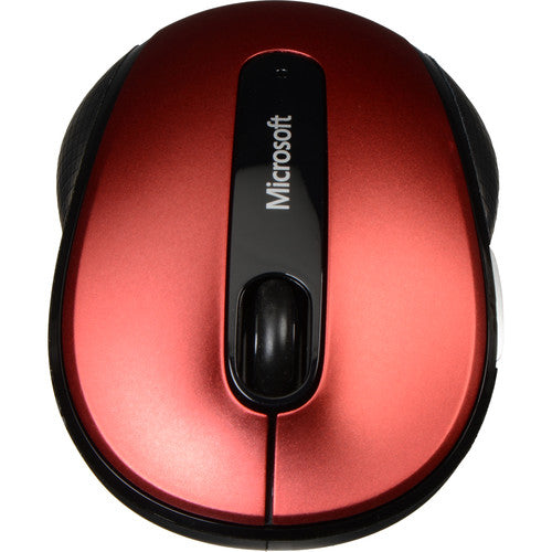 Microsoft Wireless Mobile Mouse 4000, 2.4GHz, 4 Buttons, Four-way Scrolling, Red - D5D-00038