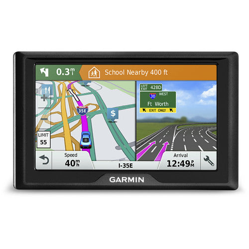 Garmin Drive 51 LM Automobile Portable GPS Navigator, 5" Touchscreen Color Display, Mountable, Black - 010-01678-0B