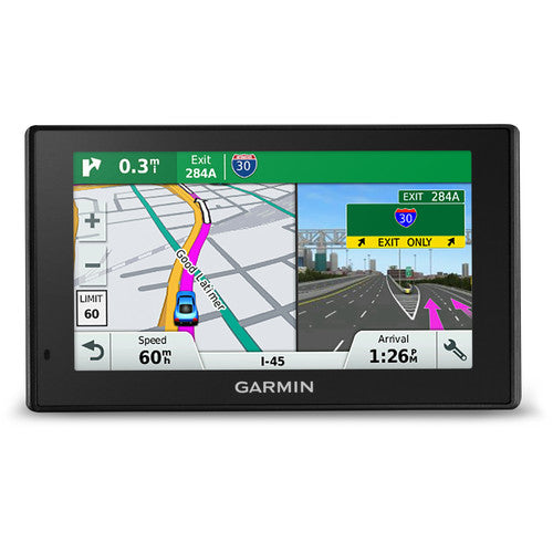 Garmin DriveAssist 51 LMT-S Automobile Portable GPS Navigator, 5" Touchscreen Color Display, Dash Cam, Mountable, Black - 010-01682-02