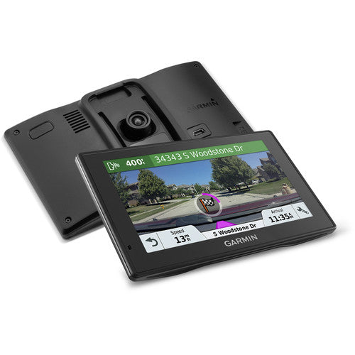 Garmin DriveAssist 51 LMT-S Automobile Portable GPS Navigator, 5" Touchscreen Color Display, Dash Cam, Mountable, Black - 010-01682-02