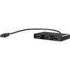 HP USB-C to USB-A Hub for Notebooks, Wired, Black - Z6A00UT