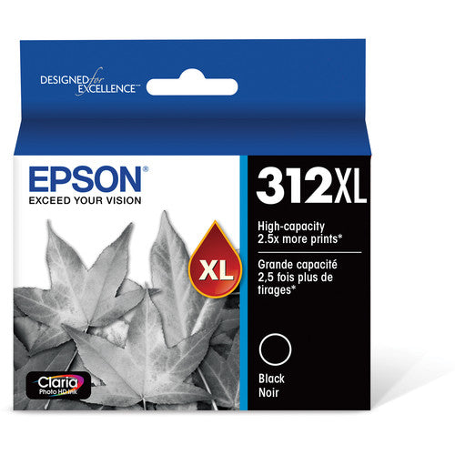 Epson 312XL Claria Photo Hi-Definition Black Ink Cartridge, High Capacity - T312XL120-S