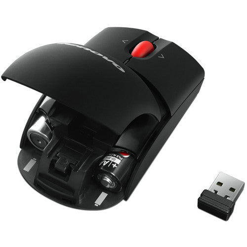Lenovo Laser Wireless Mouse, 1600 dpi, Scroll Wheel, 3 Buttons, Ambidextrous - 0A36188