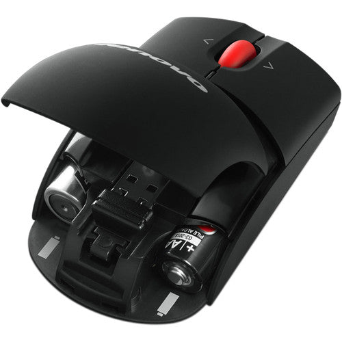 Lenovo Laser Wireless Mouse, 1600 dpi, Scroll Wheel, 3 Buttons, Ambidextrous - 0A36188