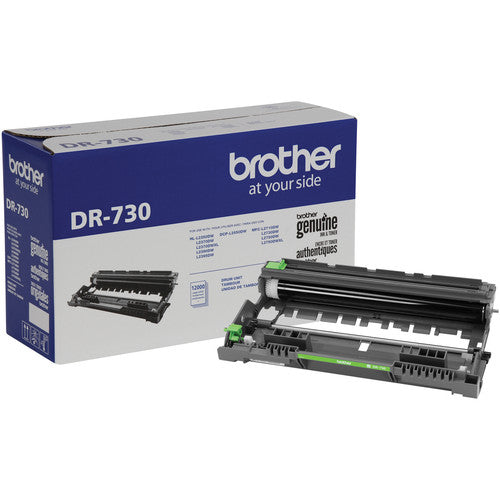 Brother Genuine Drum Unit, Mono Laser, 12000 Pages, Black - DR730
