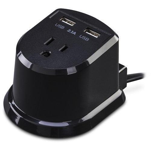 CyberPower Professional Dual-USB Power Station, 1 Outlet, 2 USB Ports, 2.1A of Shared Power - CSP105U