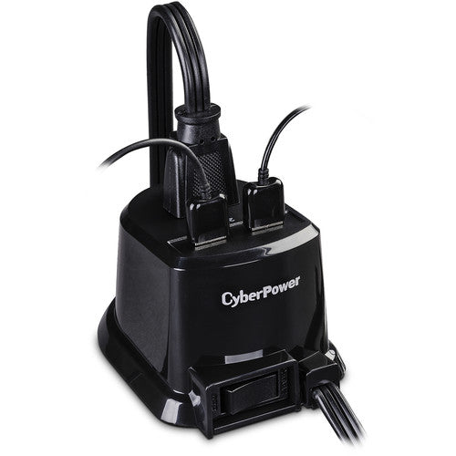 CyberPower Professional Dual-USB Power Station, 1 Outlet, 2 USB Ports, 2.1A of Shared Power - CSP105U