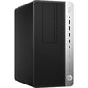 HP ProDesk 600-G4 Micro Tower Desktop, Intel i7-8700, 3.20GHz, 8GB RAM, 256GB SSD, Win10P - 8JV23U8#ABA