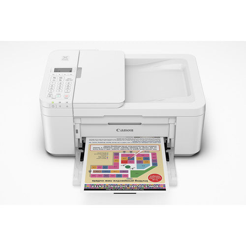 Canon PIXMA TR4520 Wireless Office All-In-One Printer, Inkjet Color Printer, USB & Wi-Fi Connectivity, White - 2984C022