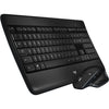 Logitech MX900 Wireless Keyboard & Mouse Combo, Laser, USB, RF Wireless, Bluetooth, Scroll Wheel, Black - 920-008872