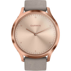 Garmin Vivomove HR Smart Watch, Rose Gold with Gray Suede Band - 010-01850-19