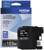 Brother Genuine High-Yield Black Ink Cartridge, 600 Pages - LC103BK