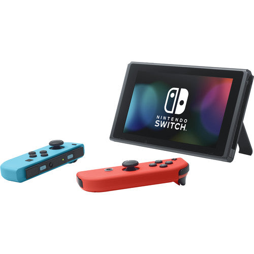 Nintendo Switch 32GB Console with Neon Blue & Neon Red Joy-Con Controllers, 6.2" (1280x720) Touchscreen, WiFi - HADSKABAA